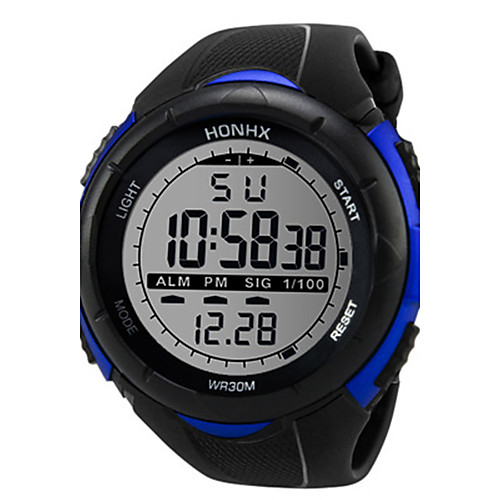Men's Sport Watch Digital Watch Digital Silicone Black 30 m Casual Watch Cool Digital White Black Blue
Men's Sport Watch Digital Watch Digital Silicone Black 30 m Casual Watch Cool Digital White Black Blue
