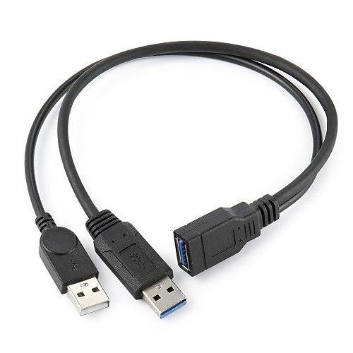 Black USB 3.0 женщиной Dual USB Мужской Удлинительный дополнительная мощность данных у кабеля для 2.5 ""мобильный жесткий диск
Black USB 3.0 женщиной Dual USB Мужской Удлинительный дополнительная мощность данных у кабеля для 2.5 ""мобильный жесткий диск