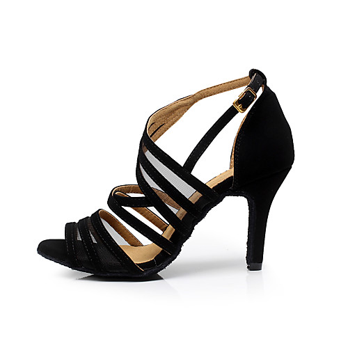 Women's Dance Shoes Flocking Buckle Sandal Stiletto Heel Customizable Black / Practice / EU42
Women's Dance Shoes Flocking Buckle Sandal Stiletto Heel Customizable Black / Practice / EU42