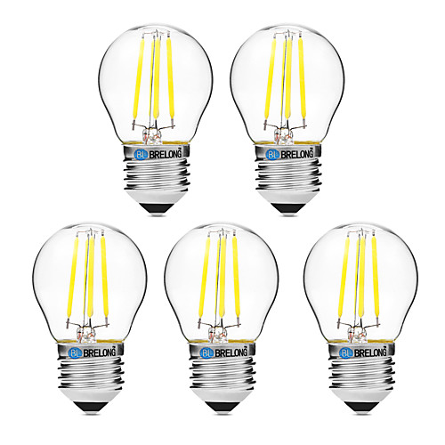 BRELONG 5 шт. 4W 300lm E27 LED лампы накаливания G45 4 Светодиодные бусины COB Диммируемая Тёплый белый Белый 200-240V
BRELONG 5 шт. 4W 300lm E27 LED лампы накаливания G45 4 Светодиодные бусины COB Диммируемая Тёплый белый Белый 200-240V