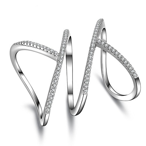 Women's Statement Ring AAA Cubic Zirconia Silver Sterling Silver Cubic Zirconia Geometric Statement Geometric Unique Design Christmas Gifts Wedding Jewelry
Women's Statement Ring AAA Cubic Zirconia Silver Sterling Silver Cubic Zirconia Geometric Statement Geometric Unique Design Christmas Gifts Wedding Jewelry