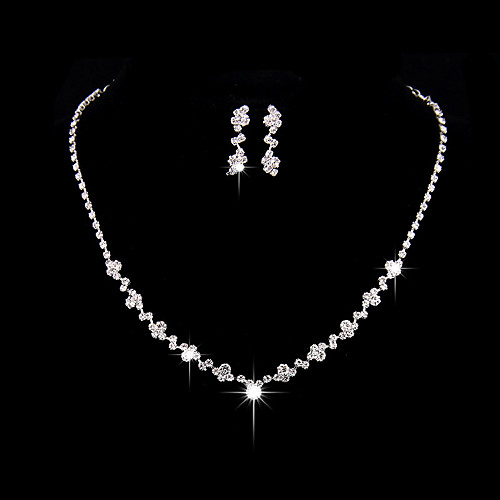 Women's AAA Cubic Zirconia Jewelry Set Drop Earrings Choker Necklace Simple Style Fashion Elegant Cubic Zirconia Silver Earrings Jewelry Silver For Wedding Party Anniversary Party Evening Engagement
Women's AAA Cubic Zirconia Jewelry Set Drop Earrings Choker Necklace Simple Style Fashion Elegant Cubic Zirconia Silver Earrings Jewelry Silver For Wedding Party Anniversary Party Evening Engagement