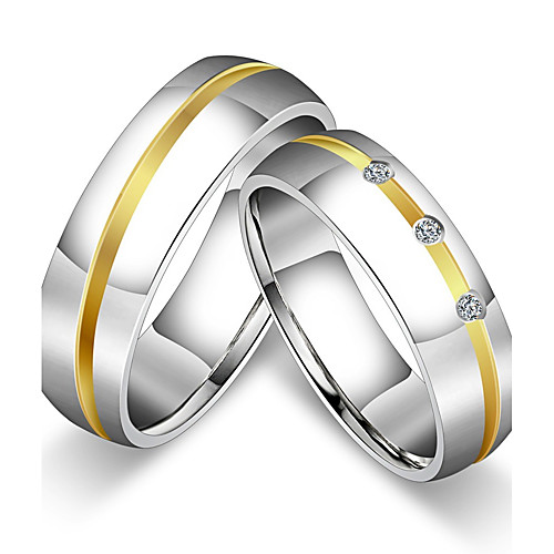 Women's Couple's Couple Rings Band Ring Ring Titanium Cubic Zirconia Titanium Steel Round Classic Vintage Simple Style Wedding Party Jewelry Princess / Anniversary / Birthday / Engagement
Women's Couple's Couple Rings Band Ring Ring Titanium Cubic Zirconia Titanium Steel Round Classic Vintage Simple Style Wedding Party Jewelry Princess / Anniversary / Birthday / Engagement