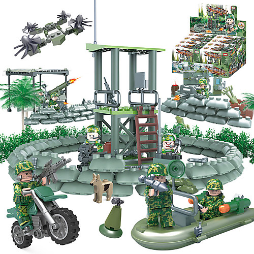 GUDI Building Blocks Military Blocks Block Minifigures 318 pcs Soldier / Warrior Military Tank Fighter Aircraft compatible Legoing Camouflage DIY Unisex Boys' Girls' Toy Gift / Educational Toy
GUDI Building Blocks Military Blocks Block Minifigures 318 pcs Soldier / Warrior Military Tank Fighter Aircraft compatible Legoing Camouflage DIY Unisex Boys' Girls' Toy Gift / Educational Toy