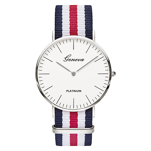 Geneva Men's Wrist Watch Quartz Nylon Black / Brown Analog Ladies Vintage Casual Fashion Elegant - Green Pink White / Red One Year Battery Life / SSUO 377
Geneva Men's Wrist Watch Quartz Nylon Black / Brown Analog Ladies Vintage Casual Fashion Elegant - Green Pink White / Red One Year Battery Life / SSUO 377