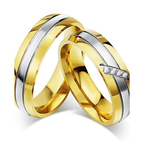 Couple's Couple Rings AAA Cubic Zirconia Gold Cubic Zirconia Titanium Steel Round Vintage Elegant Wedding Anniversary Jewelry / Engagement
Couple's Couple Rings AAA Cubic Zirconia Gold Cubic Zirconia Titanium Steel Round Vintage Elegant Wedding Anniversary Jewelry / Engagement