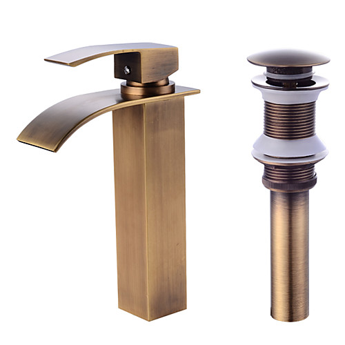 Faucet Set - Waterfall Antique Copper Centerset Single Handle One HoleBath Taps
Faucet Set - Waterfall Antique Copper Centerset Single Handle One HoleBath Taps