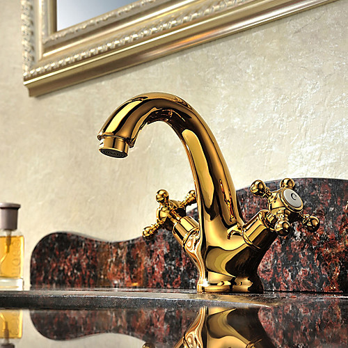 Bathroom Sink Faucet - Widespread Ti-PVD Centerset Two Handles One HoleBath Taps
Bathroom Sink Faucet - Widespread Ti-PVD Centerset Two Handles One HoleBath Taps