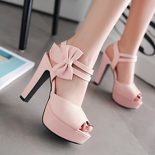 Women's Heels Chunky Heel Peep Toe Bowknot PU(Polyurethane) Comfort Summer Light Purple / Pink / Almond / EU42
Women's Heels Chunky Heel Peep Toe Bowknot PU(Polyurethane) Comfort Summer Light Purple / Pink / Almond / EU42