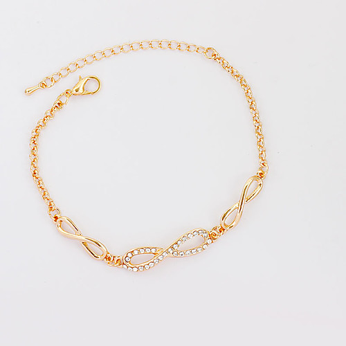 Women's Chain Bracelet Tennis Bracelet Bowknot Fashion Rhinestone Bracelet Jewelry Gold / Silver For Birthday Gift
Women's Chain Bracelet Tennis Bracelet Bowknot Fashion Rhinestone Bracelet Jewelry Gold / Silver For Birthday Gift