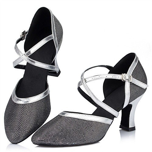 Women's Dance Shoes Glitter Latin Shoes Sparkling Glitter Sandal Cuban Heel Customizable Gold / Black / Silver / Performance
Women's Dance Shoes Glitter Latin Shoes Sparkling Glitter Sandal Cuban Heel Customizable Gold / Black / Silver / Performance