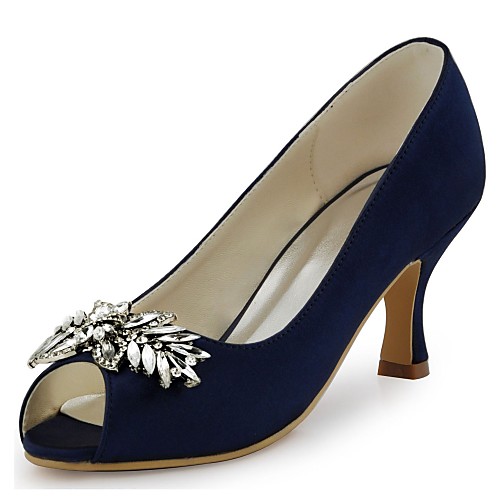 Women's Wedding Shoes Stiletto Heel Peep Toe Crystal Elastic Fabric Basic Pump Spring / Summer Navy Blue / Blue / Ivory / Party & Evening
Women's Wedding Shoes Stiletto Heel Peep Toe Crystal Elastic Fabric Basic Pump Spring / Summer Navy Blue / Blue / Ivory / Party & Evening