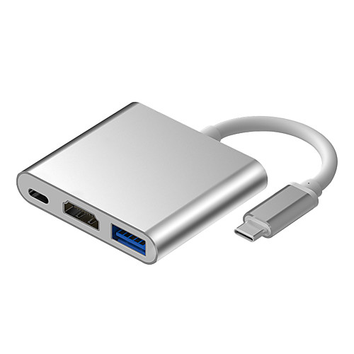 USB 3.0 HDMI Type-C Адаптер USB-кабеля Высокая скорость OTG Адаптер Назначение Macbook MacBook Pro 10.8 cm Алюминий
USB 3.0 HDMI Type-C Адаптер USB-кабеля Высокая скорость OTG Адаптер Назначение Macbook MacBook Pro 10.8 cm Алюминий