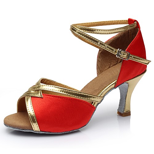 Women's Dance Shoes Silk Latin Shoes Heel High Heel Customizable Brown / Red / Blue / Indoor / EU39
Women's Dance Shoes Silk Latin Shoes Heel High Heel Customizable Brown / Red / Blue / Indoor / EU39