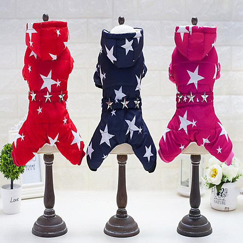 Dog Jumpsuit Winter Dog Clothes Fuchsia Red Blue Costume Cotton Stars Casual / Daily Keep Warm S M L XL XXL
Dog Jumpsuit Winter Dog Clothes Fuchsia Red Blue Costume Cotton Stars Casual / Daily Keep Warm S M L XL XXL