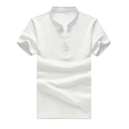 Men's Daily Plus Size Cotton Polo - Solid Colored V Neck White / Short Sleeve / Summer / Fall
Men's Daily Plus Size Cotton Polo - Solid Colored V Neck White / Short Sleeve / Summer / Fall