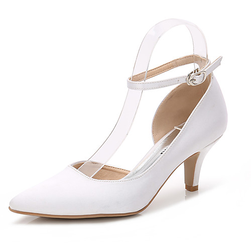 Women's Wedding Shoes Stiletto Heel Pointed Toe Buckle / Gore Silk Basic Pump / Ankle Strap Spring / Fall White / Light Pink / Royal Blue / Party & Evening
Women's Wedding Shoes Stiletto Heel Pointed Toe Buckle / Gore Silk Basic Pump / Ankle Strap Spring / Fall White / Light Pink / Royal Blue / Party & Evening