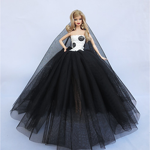 Doll Dress For Barbiedoll Solid Colored Solid Color Polyester Dress For Girl's Doll Toy
Doll Dress For Barbiedoll Solid Colored Solid Color Polyester Dress For Girl's Doll Toy