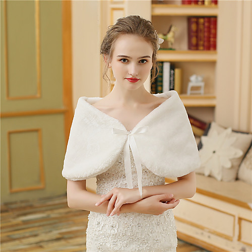 Faux Fur Wedding / Party / Evening Women's Wrap With Lace-up / Fur Capelets
Faux Fur Wedding / Party / Evening Women's Wrap With Lace-up / Fur Capelets