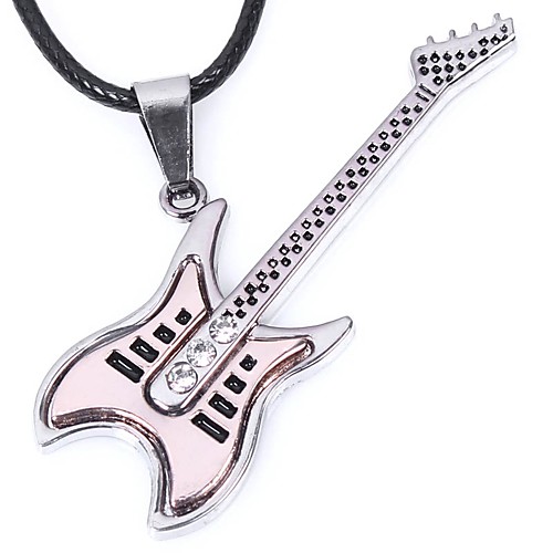 Men's Women's Choker Necklace Pendant Necklace Music Guitar Punk Rock Leather Titanium Steel Silver Necklace Jewelry For Casual Stage
Men's Women's Choker Necklace Pendant Necklace Music Guitar Punk Rock Leather Titanium Steel Silver Necklace Jewelry For Casual Stage