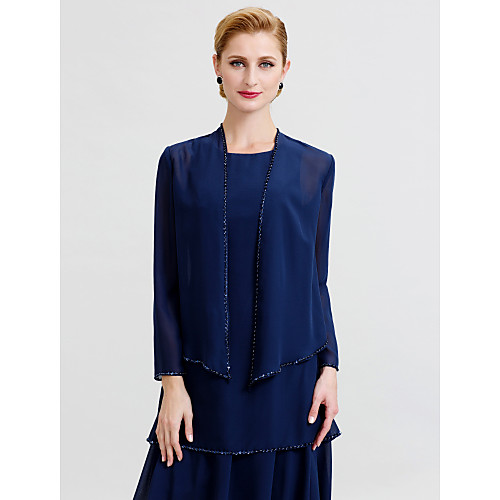 Long Sleeve Chiffon Wedding / Party / Evening Women's Wrap With Beading Coats / Jackets
Long Sleeve Chiffon Wedding / Party / Evening Women's Wrap With Beading Coats / Jackets