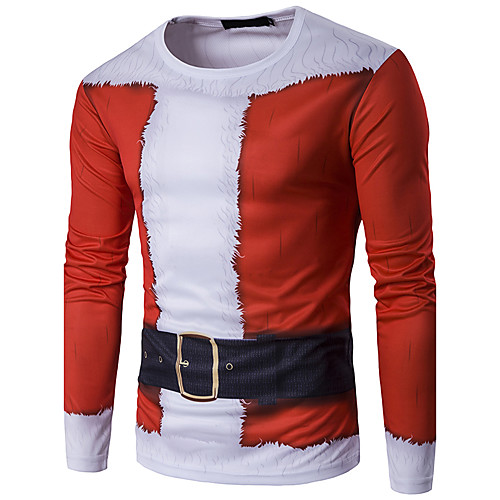 Men's Daily Street chic Cotton T-shirt - Graphic Print Round Neck Red / Long Sleeve
Men's Daily Street chic Cotton T-shirt - Graphic Print Round Neck Red / Long Sleeve