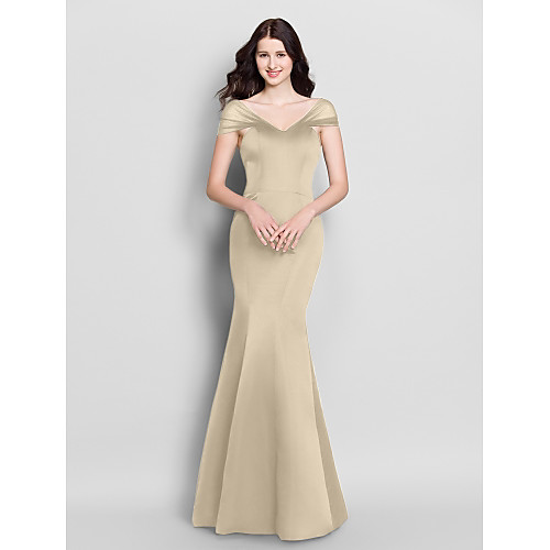 Product Sample Mermaid / Trumpet V Neck Floor Length Satin Bridesmaid Dress with Pleats by LAN TING BRIDE
Product Sample Mermaid / Trumpet V Neck Floor Length Satin Bridesmaid Dress with Pleats by LAN TING BRIDE