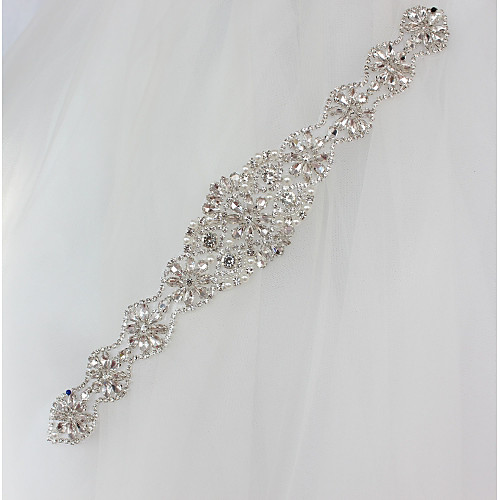 Silver-Plated Wedding / Special Occasion Sash With Rhinestone / Imitation Pearl / Appliques Women's Sashes
Silver-Plated Wedding / Special Occasion Sash With Rhinestone / Imitation Pearl / Appliques Women's Sashes