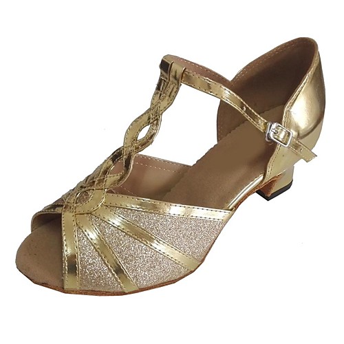 Women's Dance Shoes Sparkling Glitter / PU Latin Shoes Customized Heel Gold / Silver / Red / Indoor
Women's Dance Shoes Sparkling Glitter / PU Latin Shoes Customized Heel Gold / Silver / Red / Indoor