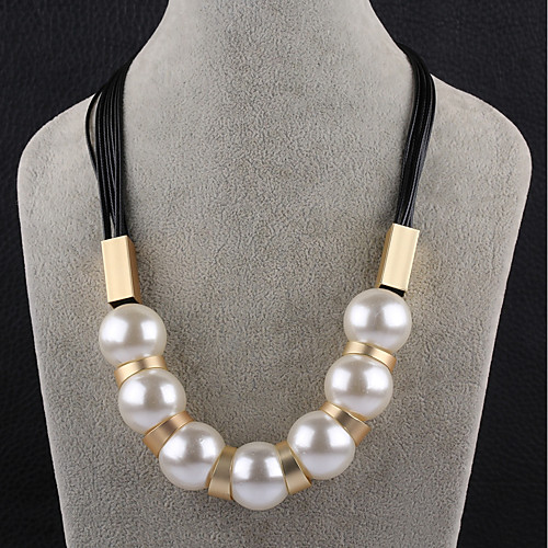 Women's Chain Necklace Balance Ladies Imitation Pearl Black Brown Necklace Jewelry For Party Stage
Women's Chain Necklace Balance Ladies Imitation Pearl Black Brown Necklace Jewelry For Party Stage
