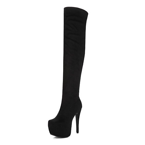 Women's Boots Over-The-Knee Boots Stiletto Heel Round Toe Zipper Spandex / Fleece Over The Knee Boots Fashion Boots Fall / Winter Black
Women's Boots Over-The-Knee Boots Stiletto Heel Round Toe Zipper Spandex / Fleece Over The Knee Boots Fashion Boots Fall / Winter Black