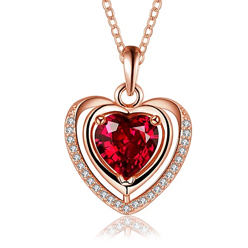 Women's Sapphire Crystal Cubic Zirconia Pendant Necklace Chain Necklace Solitaire Simulated Heart Statement Ladies Simple Vintage Copper Silver Plated Silver Rose Gold Necklace Jewelry For Wedding
Women's Sapphire Crystal Cubic Zirconia Pendant Necklace Chain Necklace Solitaire Simulated Heart Statement Ladies Simple Vintage Copper Silver Plated Silver Rose Gold Necklace Jewelry For Wedding
