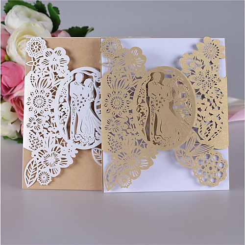 Double Gate-Fold Wedding Invitations Invitation Cards / Response Cards / Invitation Sample Formal Style / Modern Style / Bride & Groom Style Pearl Paper
Double Gate-Fold Wedding Invitations Invitation Cards / Response Cards / Invitation Sample Formal Style / Modern Style / Bride & Groom Style Pearl Paper