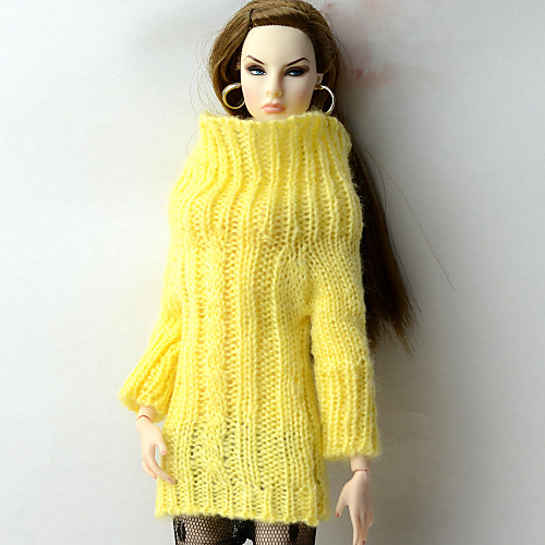 Doll Top Tops For Barbiedoll Yellow Wool Fabric Artificial Wool Top For Girl's Doll Toy / Kids
Doll Top Tops For Barbiedoll Yellow Wool Fabric Artificial Wool Top For Girl's Doll Toy / Kids