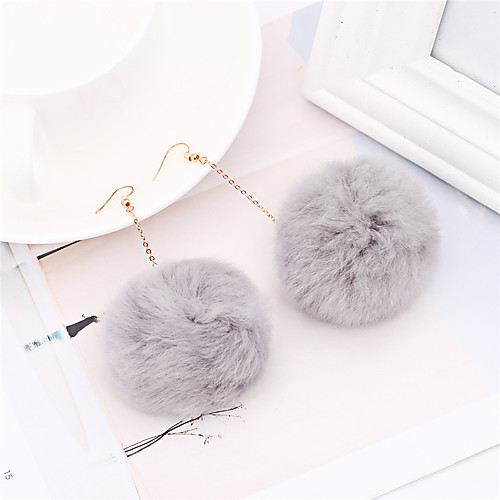 Women's Drop Earrings Dangle Earrings Ball Sweet Fur Earrings Jewelry Gray / Coffee / Red For Christmas Party
Women's Drop Earrings Dangle Earrings Ball Sweet Fur Earrings Jewelry Gray / Coffee / Red For Christmas Party