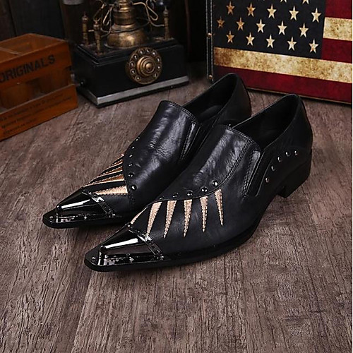 Men's Novelty Shoes Nappa Leather Spring / Summer Vintage Oxfords Black / Wedding / Party & Evening / Rivet / Party & Evening / Comfort Shoes
Men's Novelty Shoes Nappa Leather Spring / Summer Vintage Oxfords Black / Wedding / Party & Evening / Rivet / Party & Evening / Comfort Shoes