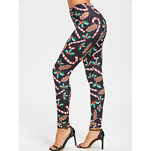 Women's Christmas Cotton Print Legging - Solid Color, Print Mid Waist Black Blue M L XL / Skinny
Women's Christmas Cotton Print Legging - Solid Color, Print Mid Waist Black Blue M L XL / Skinny