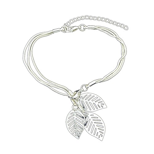 Women's Chain Bracelet Leaf Ladies Simple Fashion Alloy Bracelet Jewelry Gold / Silver For Daily Date
Women's Chain Bracelet Leaf Ladies Simple Fashion Alloy Bracelet Jewelry Gold / Silver For Daily Date