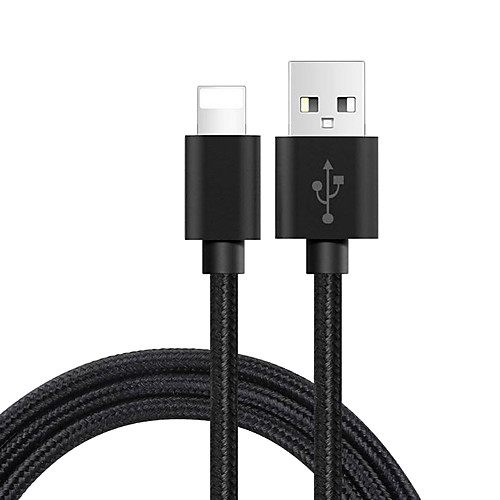 USB 2.0 / Lightning Cable <1m / 3ft Portable / Braided / High Speed Aluminum / Nylon USB Cable Adapter For Macbook / iPad / MacBook Air
USB 2.0 / Lightning Cable <1m / 3ft Portable / Braided / High Speed Aluminum / Nylon USB Cable Adapter For Macbook / iPad / MacBook Air