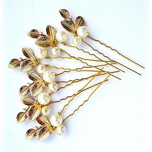 Imitation Pearl / Alloy Hair Pin with Faux Pearl 3 Pieces Wedding / Party / Evening Headpiece
Imitation Pearl / Alloy Hair Pin with Faux Pearl 3 Pieces Wedding / Party / Evening Headpiece