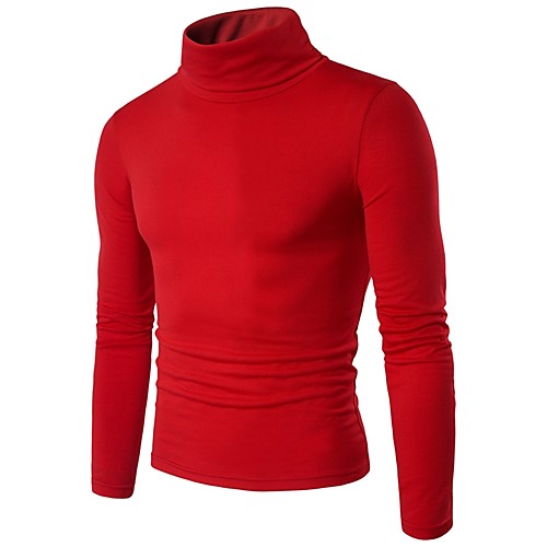 Men's Daily Solid Colored Long Sleeve Regular Pullover, Turtleneck Fall / Winter Purple / Wine / Light gray L / XL / XXL
Men's Daily Solid Colored Long Sleeve Regular Pullover, Turtleneck Fall / Winter Purple / Wine / Light gray L / XL / XXL