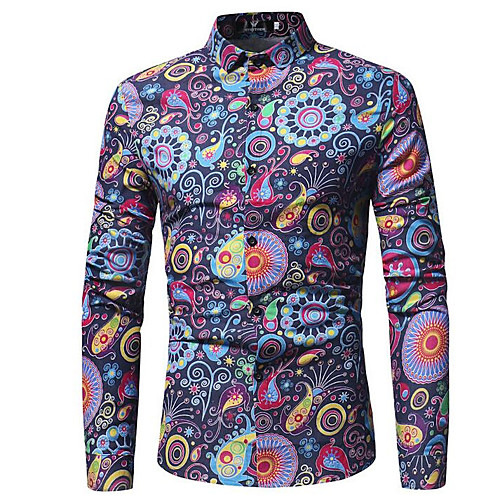 Men's Going out Vintage / Street chic Shirt - Paisley / Tribal Print Red / Long Sleeve
Men's Going out Vintage / Street chic Shirt - Paisley / Tribal Print Red / Long Sleeve