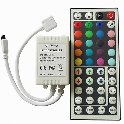 1 set Remote Control Dimmer DC12V 44keys LED Controller for SMD 3528 5050 2835 Led Strip Light
1 set Remote Control Dimmer DC12V 44keys LED Controller for SMD 3528 5050 2835 Led Strip Light