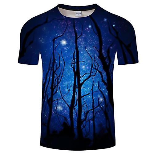 Men's Daily Plus Size T-shirt - 3D Print Round Neck Blue / Short Sleeve / Summer
Men's Daily Plus Size T-shirt - 3D Print Round Neck Blue / Short Sleeve / Summer
