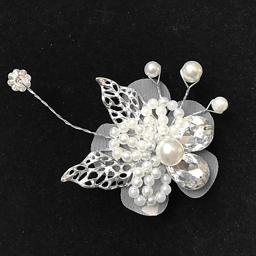 Imitation Pearl / Alloy Hair Clip with Acrylic Diamond / Faux Pearl 1pc Wedding Headpiece
Imitation Pearl / Alloy Hair Clip with Acrylic Diamond / Faux Pearl 1pc Wedding Headpiece
