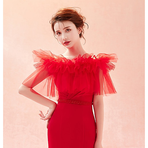 Tulle Wedding / Party / Evening Women's Wrap With Ruffles / Polka Dot / Tiered Capelets
Tulle Wedding / Party / Evening Women's Wrap With Ruffles / Polka Dot / Tiered Capelets
