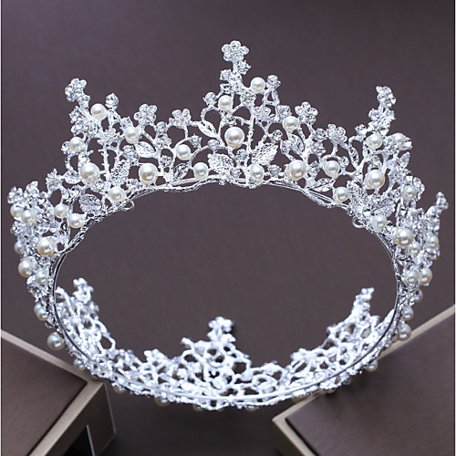 Alloy Tiaras with Rhinestone / Faux Pearl 1pc Wedding / Party / Evening Headpiece
Alloy Tiaras with Rhinestone / Faux Pearl 1pc Wedding / Party / Evening Headpiece