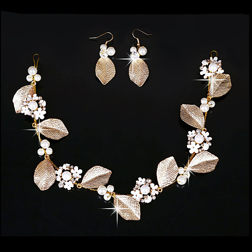 Imitation Pearl / Rhinestone / Alloy Hoop Earrings / Head Chain with Rhinestone / Imitation Pearl 2pcs Wedding Headpiece 
Imitation Pearl / Rhinestone / Alloy Hoop Earrings / Head Chain with Rhinestone / Imitation Pearl 2pcs Wedding Headpiece