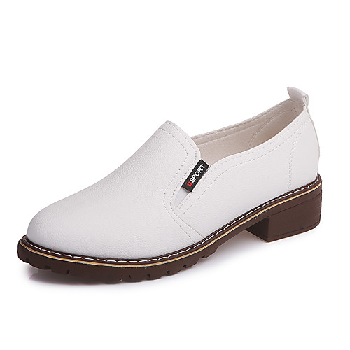 Women's PU(Polyurethane) Spring & Fall Loafers & Slip-Ons Chunky Heel White / Black / Red
Women's PU(Polyurethane) Spring & Fall Loafers & Slip-Ons Chunky Heel White / Black / Red