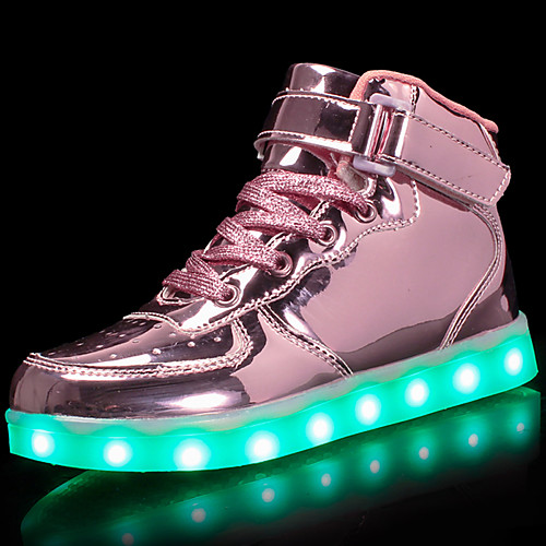 Women's Sneakers Flat Heel Round Toe Buckle Leatherette Comfort / Light Up Shoes Walking Shoes Spring / Fall Gold / Silver / Pink
Women's Sneakers Flat Heel Round Toe Buckle Leatherette Comfort / Light Up Shoes Walking Shoes Spring / Fall Gold / Silver / Pink